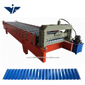 good quality aluminium corrugating colour coated roofing plate roof panel  rolling machine manufacturer
