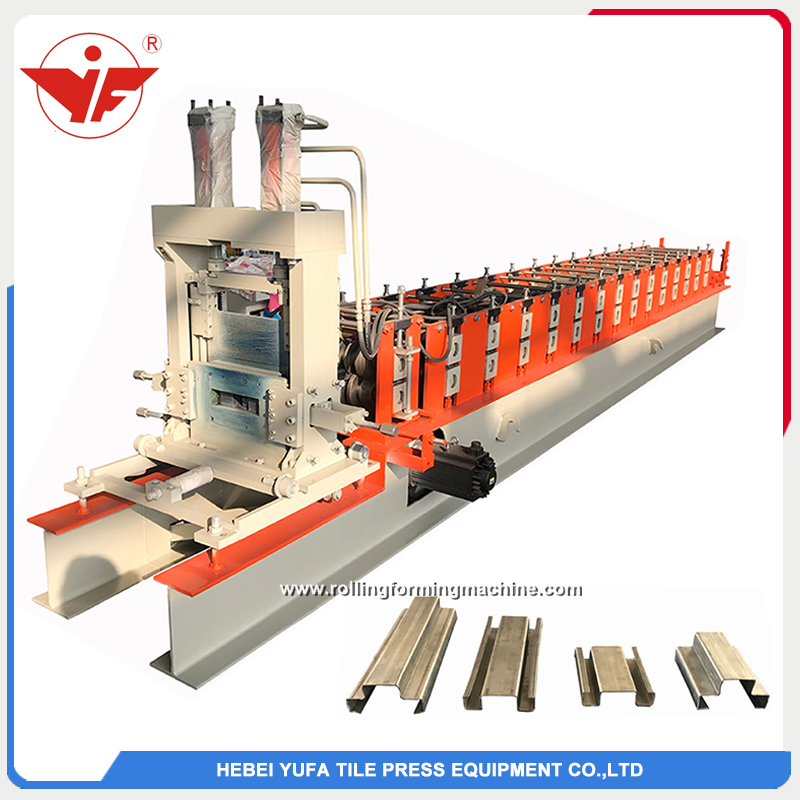 Automatic size changeable omega roll forming machine