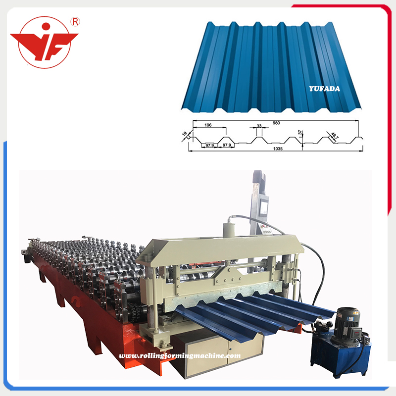 Brazil used 980 roofing sheet machine