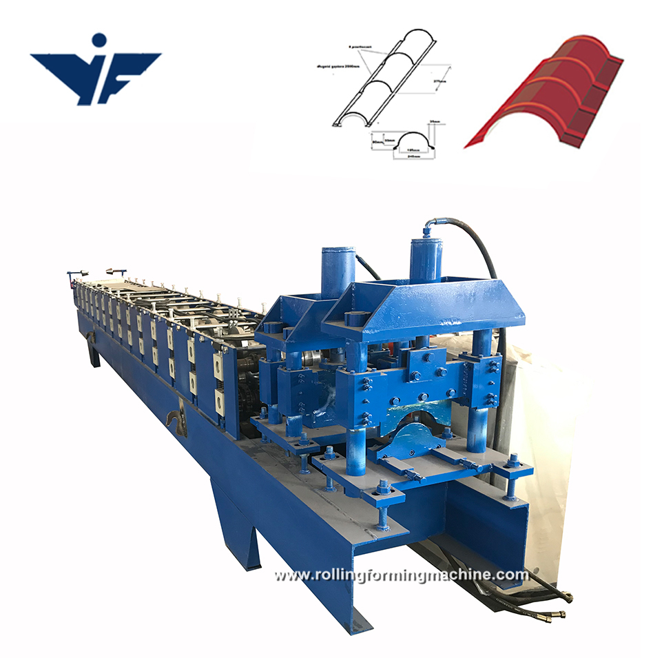 good quality  colour coated roofing ridge cap making machine china
