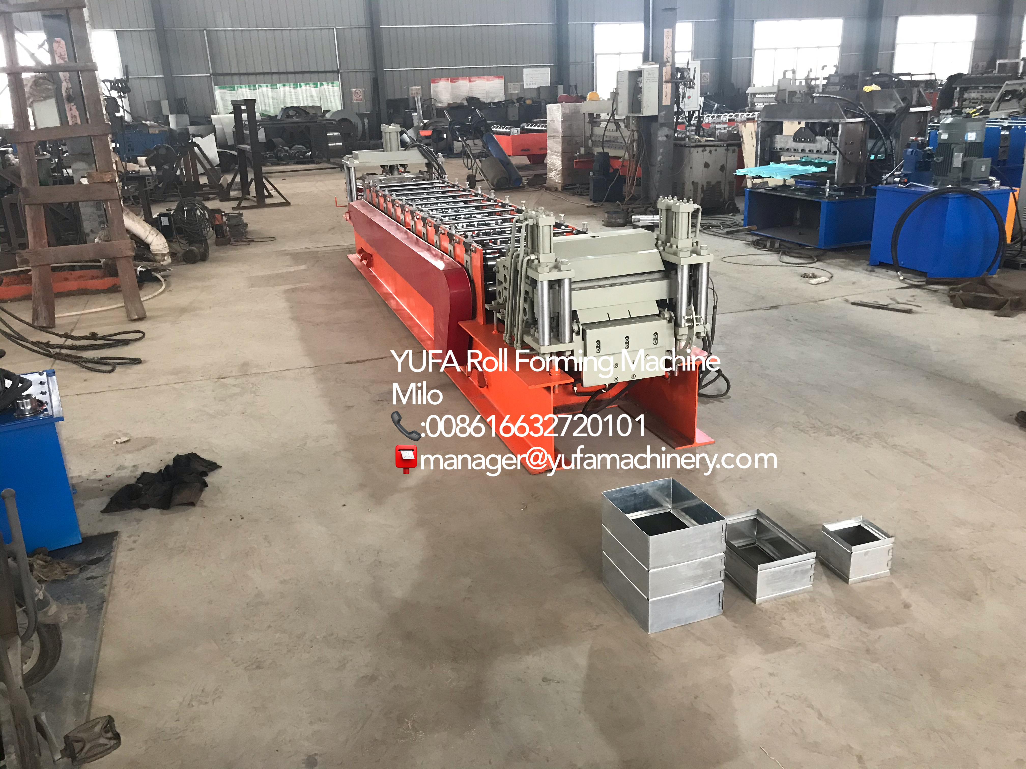 The fire damper frame roll forming machine shipping