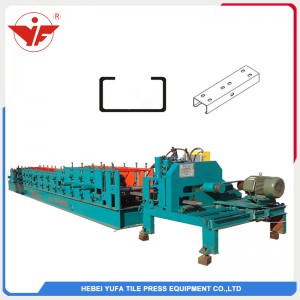 Flay saw cutting size changeable C purlin machine
