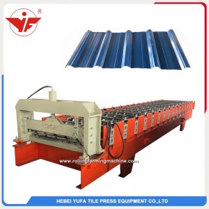 Malaysia used 760 cheap color coated roofing sheet roll forming machine