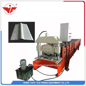 cheap color coated roof tile cap ridge roll forming machine china