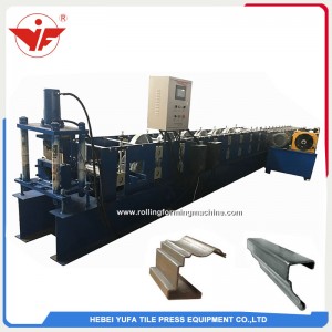 good quality color coated roofing water gutter making machine china