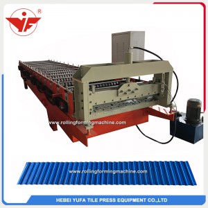 Simple low rib wall color coated roofing sheet roll forming machine